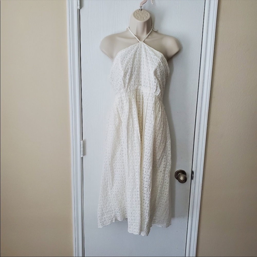 Anthropologie HD in Paris Halter Eyelet Dress